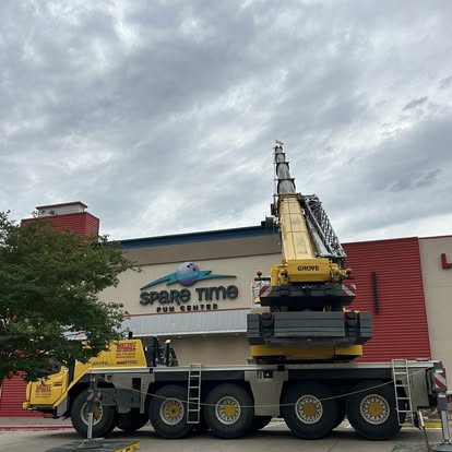 Commercial HVAC installation at Spare Time Fun Center