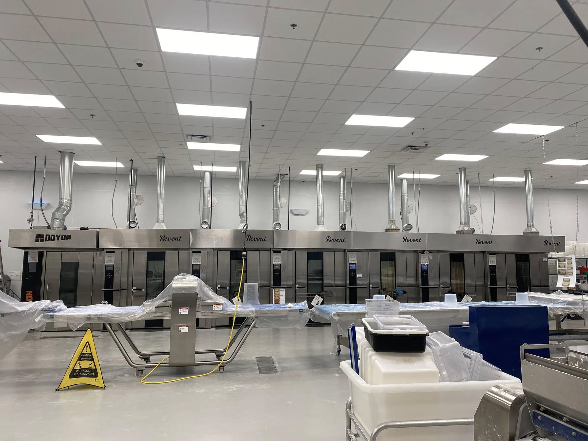 Commercial bakery ventilation and refrigeration system